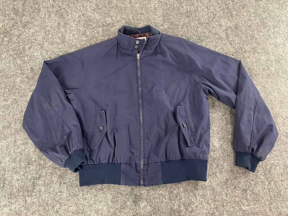 Campus Jacket Women Large Vintage Blue Full Zip Quilted Long Sleeve N161